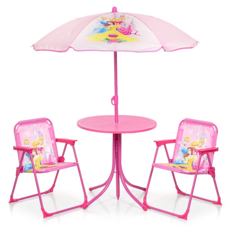 фото Детский столик со стульчиками Принцессы 93-74-PR с зонтиком