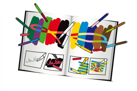 фото Волшебные фломастеры меняющие цвет MALINOS Malzauber 12 (10+2) шт