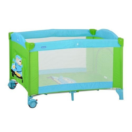 фото Детский манеж M 2237 зелено-голубой
