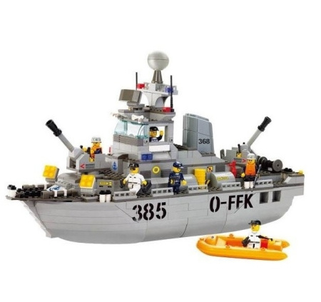 фото Детский игровой конструктор Sluban 619930/M 38 B 0125 «Военно-морской корабль» (461дет. )