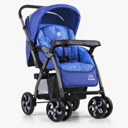 фото Коляска прогулочная детская El Camino ME 1007-4 TORNADO книжка с перекидной ручкой (синяя)