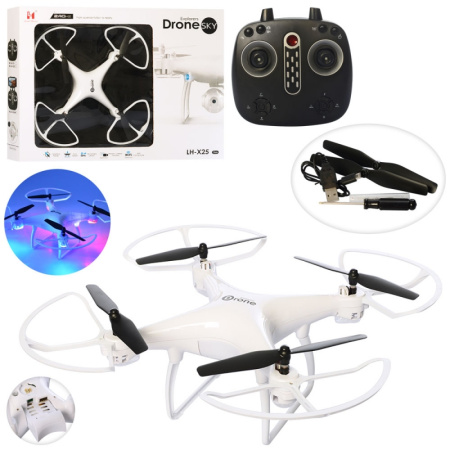 фото Летающий квадрокоптер LH-X25 свет и запасные лопасти