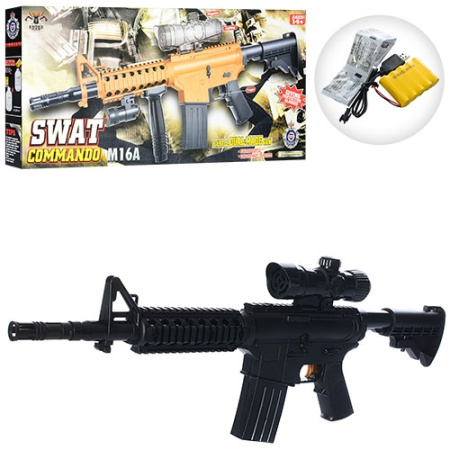 фото Автомат для игр M16C с аккумулятором на пулях (72 см)