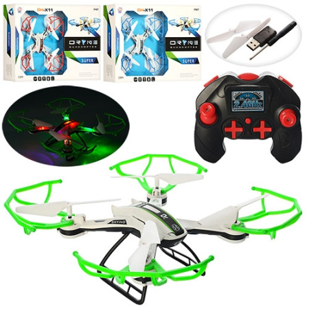 фото Квадрокоптер на радиоуправлении DH861-X11 свет запасные лопасти