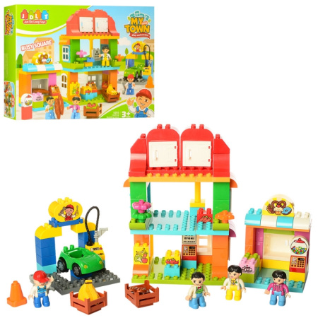 фото Детский конструктор JDLT 5293 город магазин СТО (133 детали)