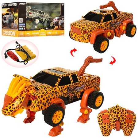 фото Детский трансформер с сенсором 171605B машина-леопард с радиоуправлением (30 см)