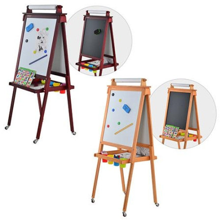 фото Двусторонний мольберт M 2060 с аксессуарами, на колесиках