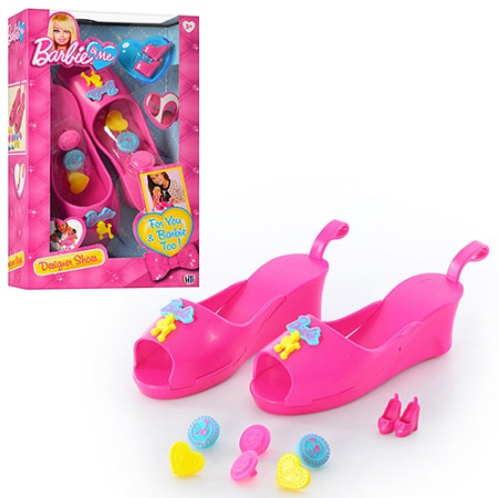 фото Набор аксессуаров Barbi HTI 1680814, туфли для куклы