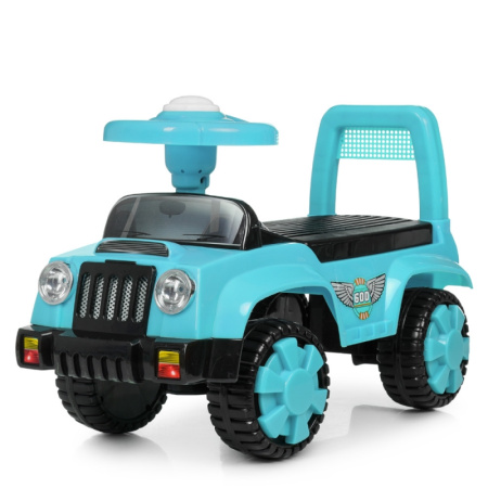 фото Каталка-толокар для детей Bambi Q11-1-15 с музыкой (бирюзовый)