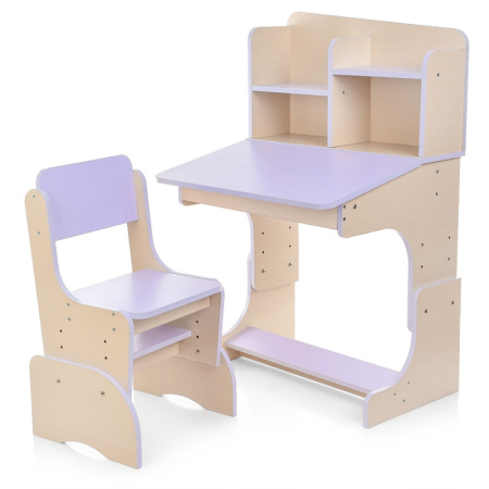 фото Детская парта растишка F 2071-9 регулируемая (эко-сиреневая)
