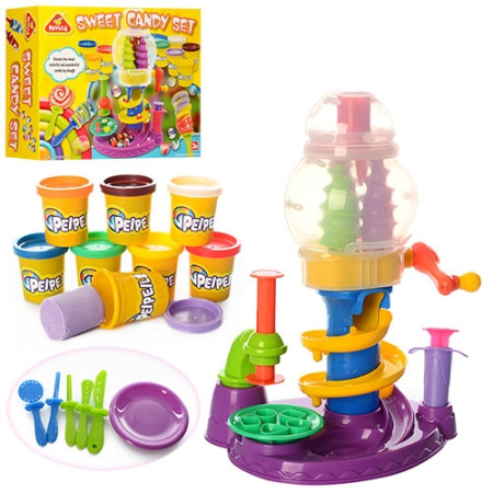 фото Детское тесто для лепки 88007 Кондитер духовка инструмент посуда (12 цветов)