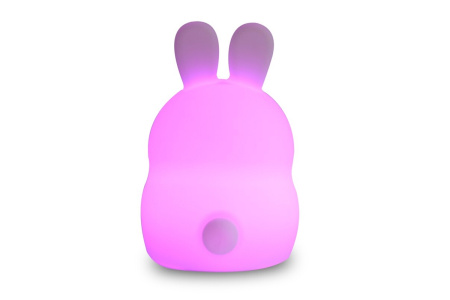 фото Детский ночник-игрушка Click "Hічні звірятка" Зайчик 14 см