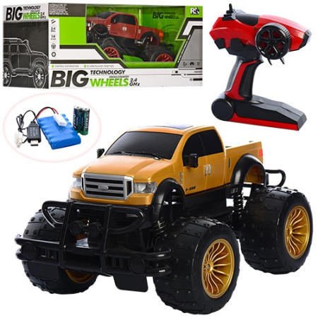 фото Машина-Джип на радиоуправлении 23598BK резиновые колеса (46см)