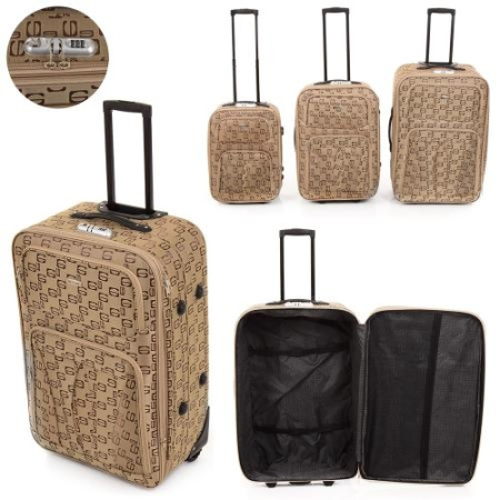 фото Набор чемоданов 3 штуки MK 2152 с кодовым замком