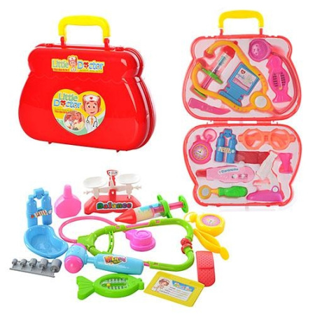 фото Детский набор доктора 1552AB в чемодане (12 инструментов)