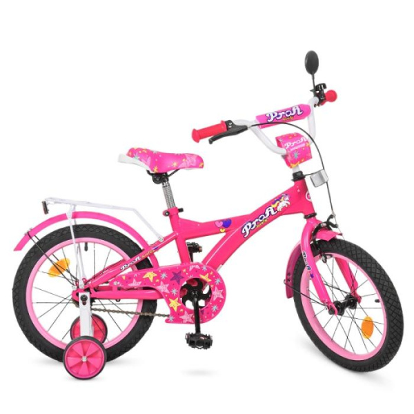 Велосипед для девочек 16 дюймов Profi T1662 Original girl (малиновый)