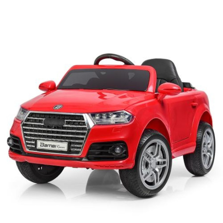 фото Детский электромобиль джип AUDI M 3179EBLR-3 кожаное сиденье (красный)