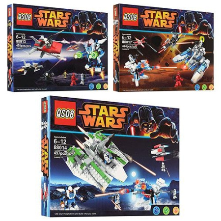 фото Детский конструктор 88013-14-17 Stars Wars (470-497 дет)