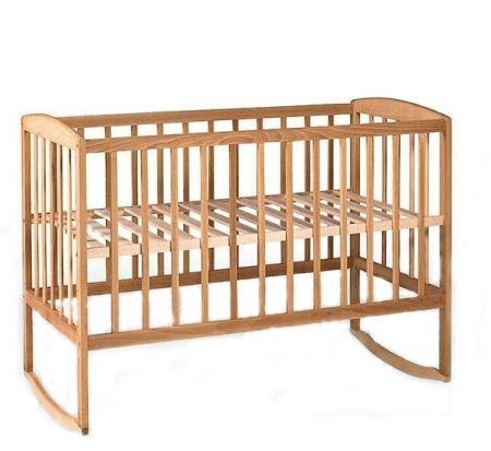 фото Детская кроватка ТМ «Гойдалка» с дугами 0021, бук,Украина