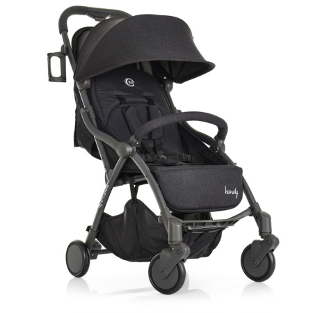 фото Прогулочная коляска-книжка El Camino ME 1034L HANDY Graphite с чехлом (серая)