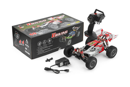 фото Машинка на радиоуправлении 1:14 багги WL Toys 144001 4WD (красный)