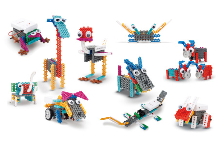 фото Конструктор электронный детский HIQ B711 12-в-1 173 детали (животные)