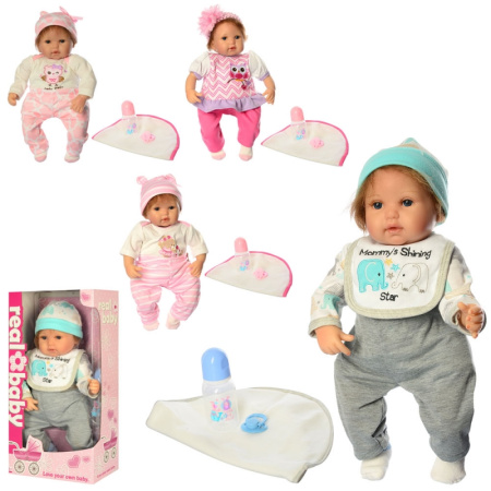 фото Мягконабивная кукла M 3869 UA с аксессуарами (40 см)