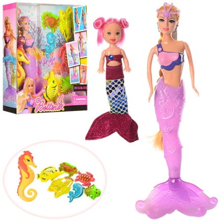 фото Кукла русалка с дочкой 68030 меняет хвост