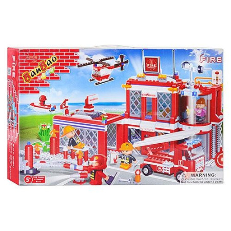 фото Конструктор BANBAO 8311 Пожарная станция (702 детали)