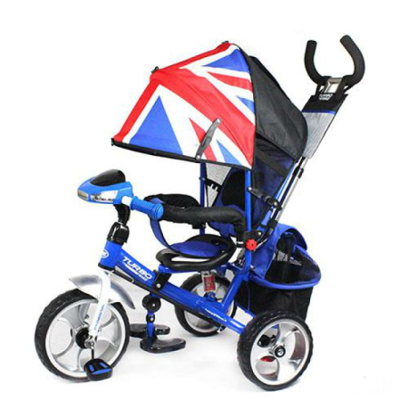 фото Трехколесный велосипед TurboTrike M 3125-1H колеса EVA (синий)