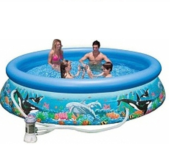 Удобный круглый надувной бассейн Intex Easy Set Pool 54902 (305  х 76 см)