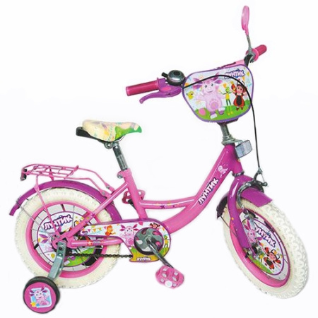 фото Двухколесный детский велосипед 16" LT 0052-02 W Лунтик (розовый)