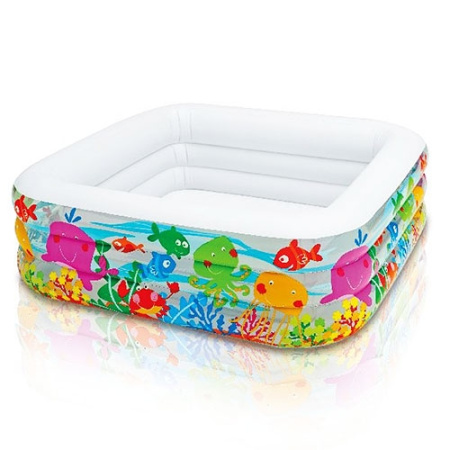 фото Надувной бассейн детский intex 57471 "Аквариум" (159 х 159 х 50)