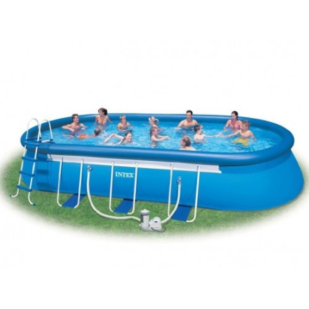 фото С фильтрующим насосом  каркасный бассейн  28194 (54934) (610х366х122см)