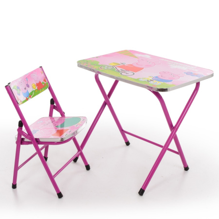 фото Детский складной столик Свинка Пеппа A19-PP со стульчиком