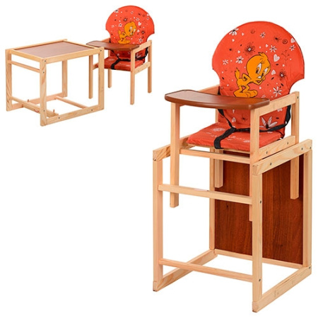 фото Стульчик для кормления Vivast М V-010-27-7 (оранжевый цыпленок)