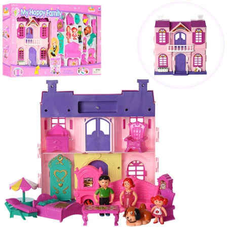 фото Домик для кукол 8037 с мебелью