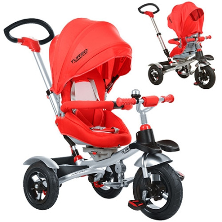 фото Детский трехколесный велосипед Turborike M 3196A сидение поворачивается (красный)