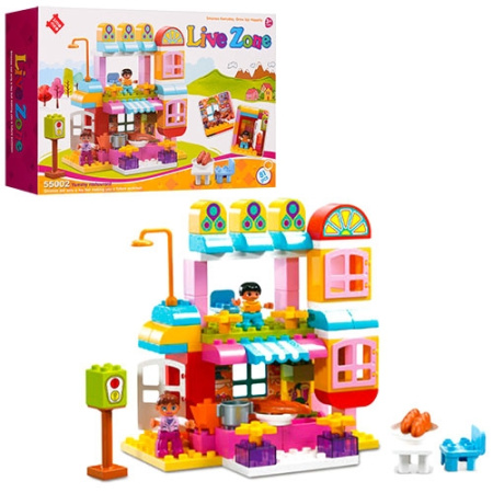 фото Детский конструктор 55002 кафе (81 деталь)