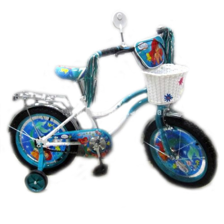 фото Двухколесный велосипед 18” Русалочка со съемными боковыми колесами