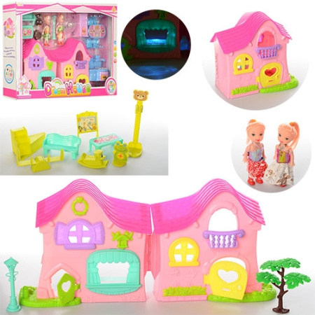 фото Домик для кукол 8127AB с мебелью