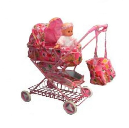 фото Детская коляска с куклой 3139 (о)