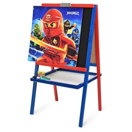 фото Мольберт для детей Ninjago M 069 двухсторонний из ДСП