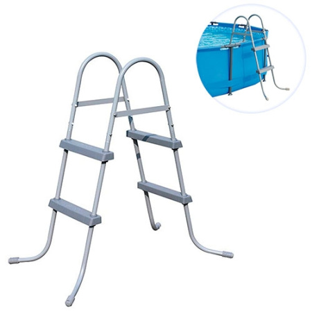 фото Лестница для бассейнов Bestway 58430 до 84см с двумя ступеньками