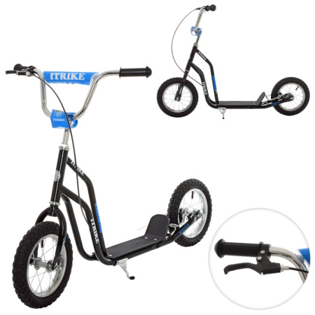 фото Самокат для взрослых SR 2-041-B с ручным тормозом (черный)