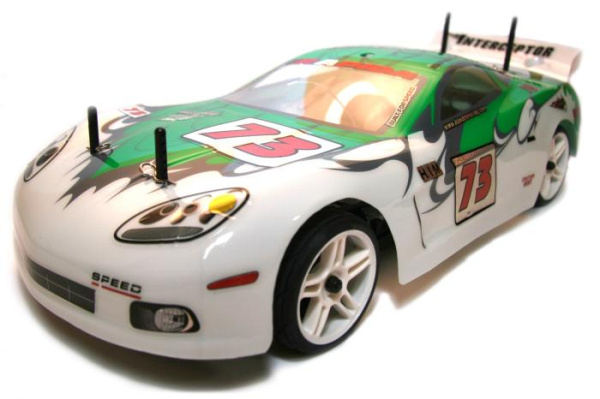 Радиоуправляемая модель Шоссейная 1:10 Himoto NASCADA HI5101 Brushed (зеленый)