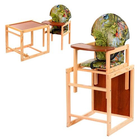 фото Стульчик для кормления Vivast М V-002-5 трансформер (олени с птицами)