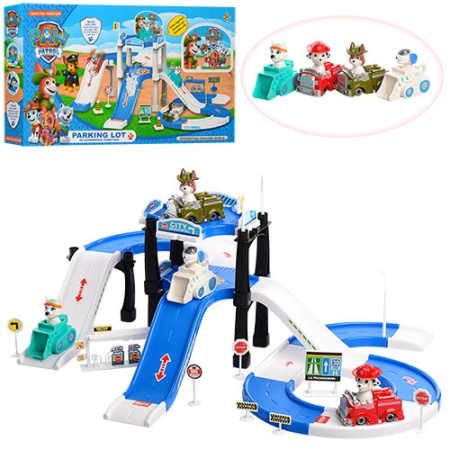 фото Игровая парковка-гараж Щенячий Патруль ZY-674 заправка и машинки