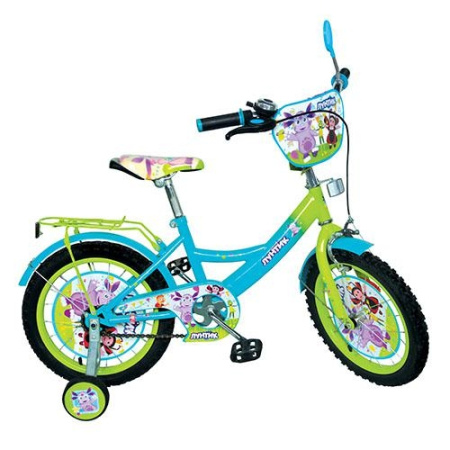 фото Детский двухколесный велосипед 16" LT 0052-01 Лунтик (салатово-голубой)