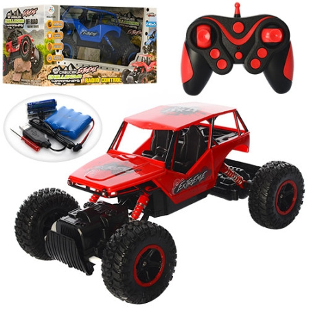 фото Джип на радиоуправлении 0135 резиновые колеса с амортизаторами